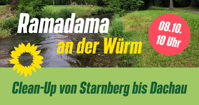 Ramadama an der Würm: Clean-Up von Starnberg bis Dachau