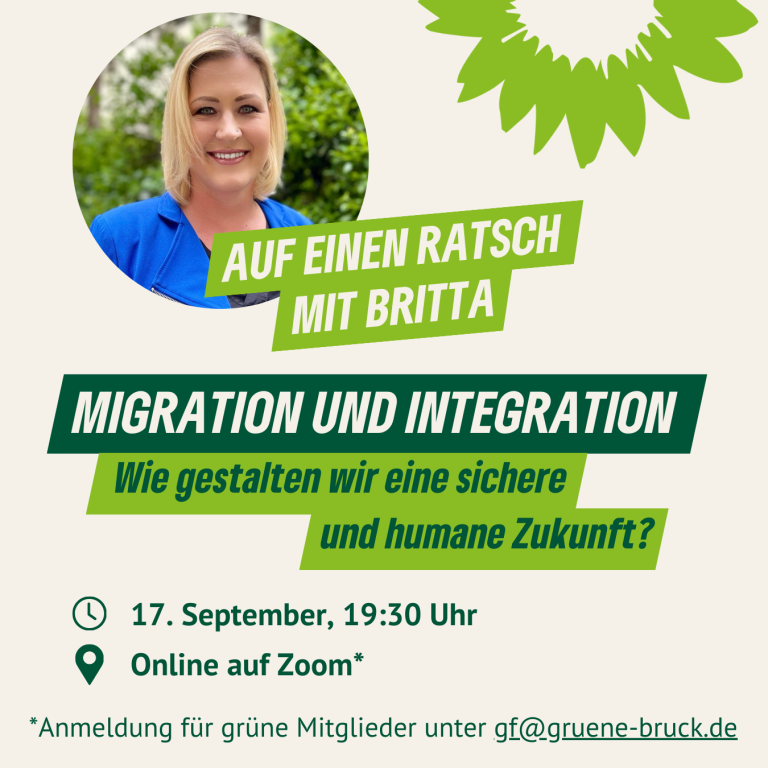 Auf einen Ratsch mit Britta: Migration und Integration – wie gestalten wir eine sichere und humane Zukunft?